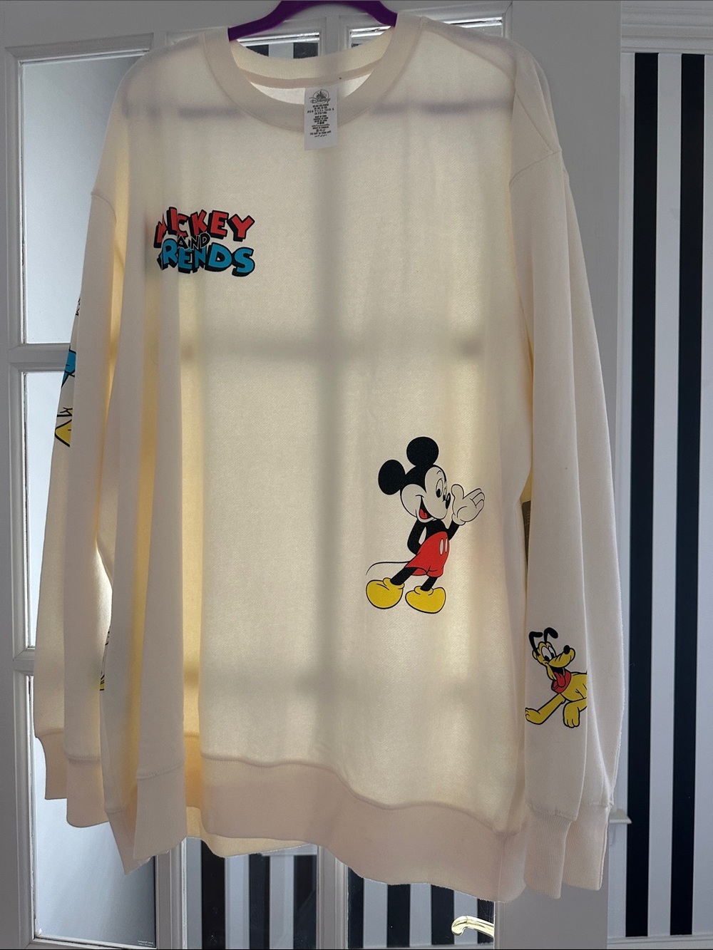 Disney Cream Mickey & Friends Graphic Crewneck Sweater